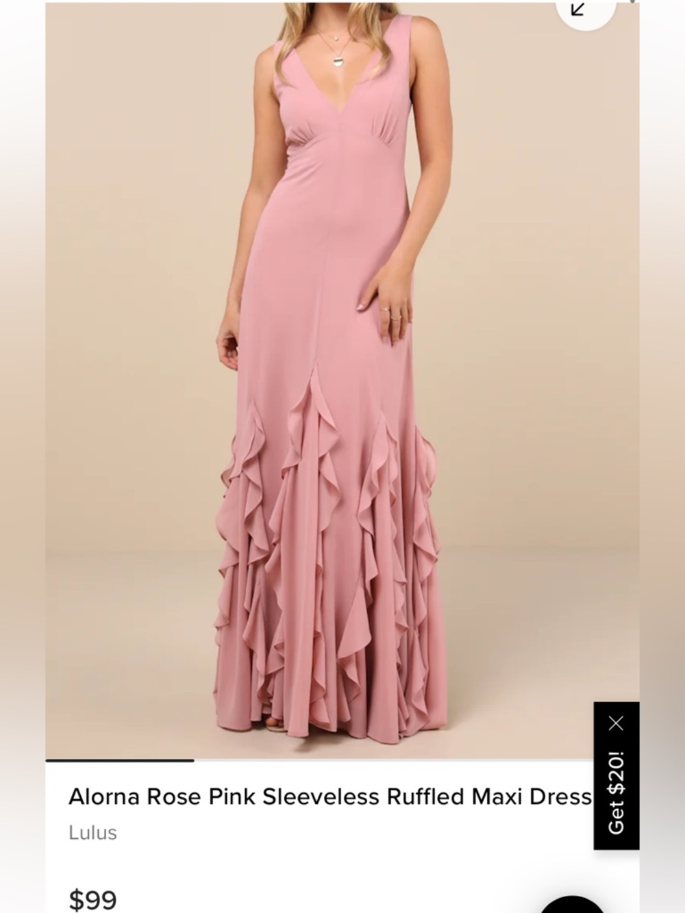 Lulus pink dress